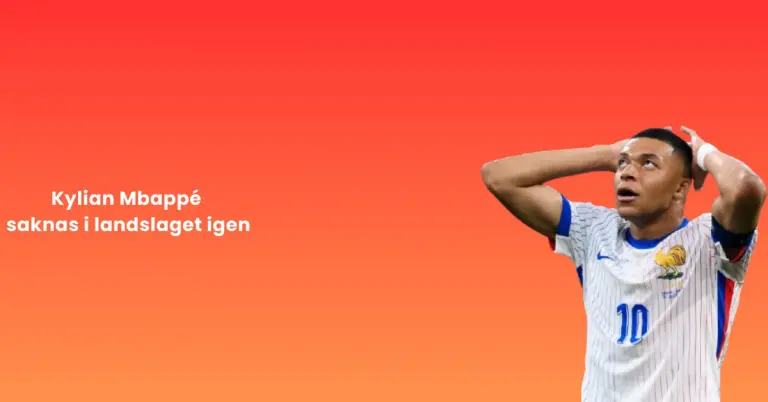 Kylian Mbappé saknas i landslaget igen