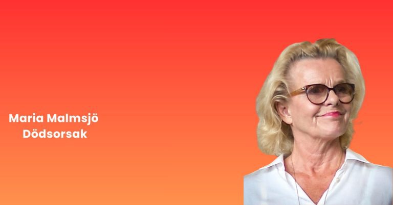 Maria Malmsjö Dödsorsak 3 Maria Malmsjö Dödsorsak